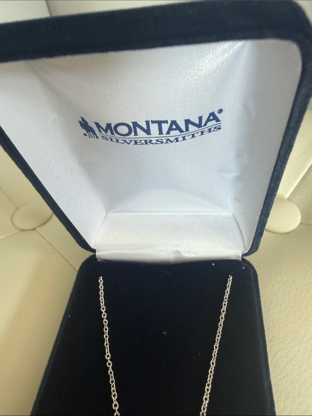 Montana Silversmiths Silver Initial Y Necklace - Silver - Picture 3 of 3